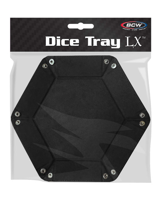 BCW Hexagon Dice Tray- Black EACH