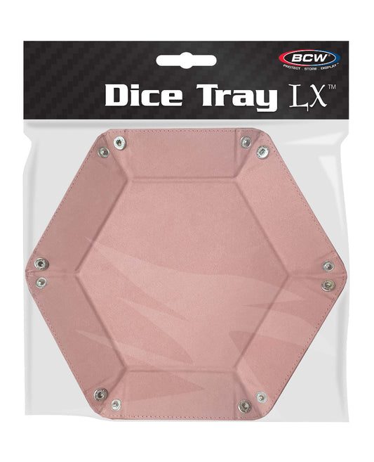 BCW Hexagon Dice Tray- Pink EACH