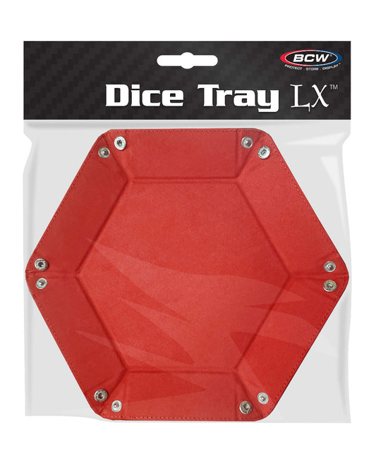 BCW Hexagon Dice Tray- Red EACH