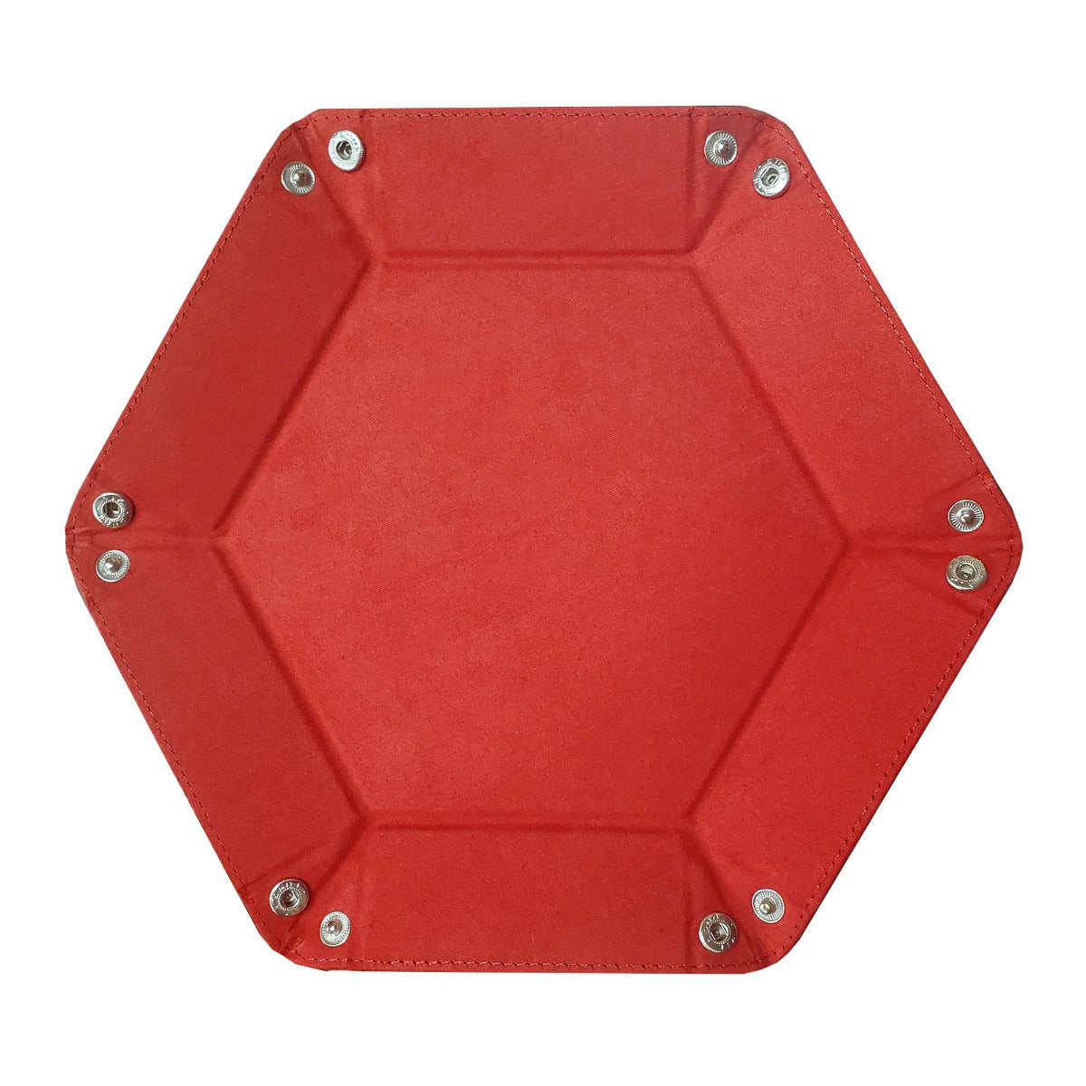 BCW Hexagon Dice Tray- Red EACH