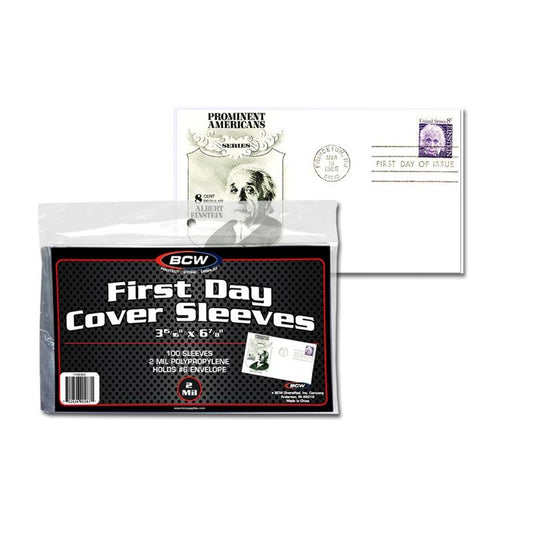 BCW First Day Cover Sleeves PACK