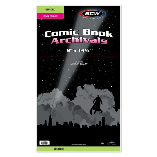 BCW Graded Comic Mylar - 2 MIL PACK