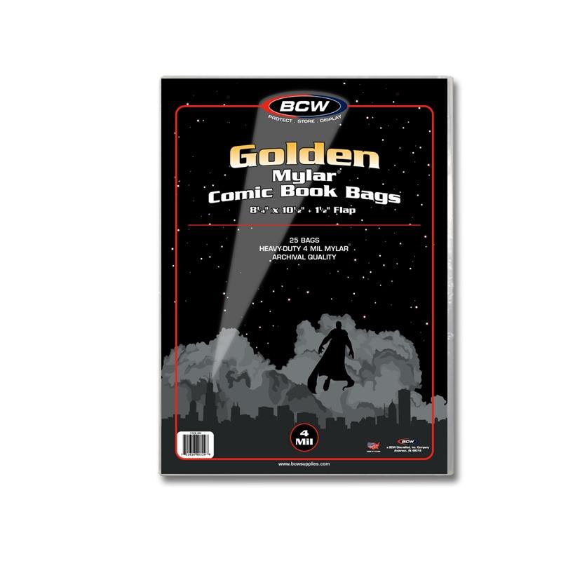 BCW Golden Comic Mylar Archivals - 4 MIL PACK