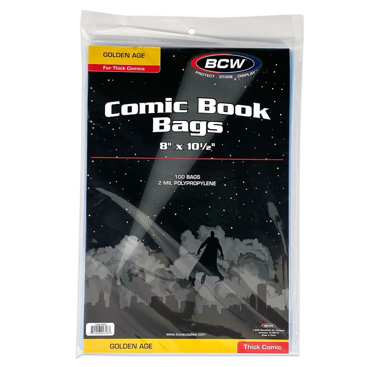 BCW Golden Comic Bags - Thick PACK