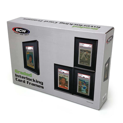 BCW Interlocking Graded Card Frames - Black PACK