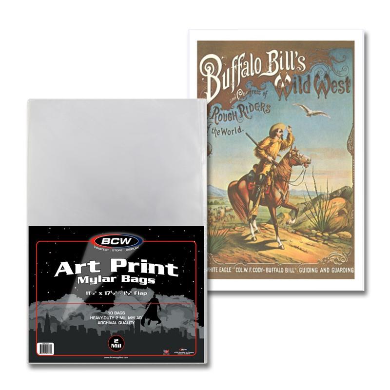 BCW 11x17 Art Print Mylar - 2 MIL PACK