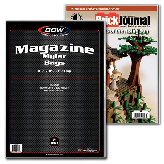 BCW Magazine Mylar - 2 MIL PACK