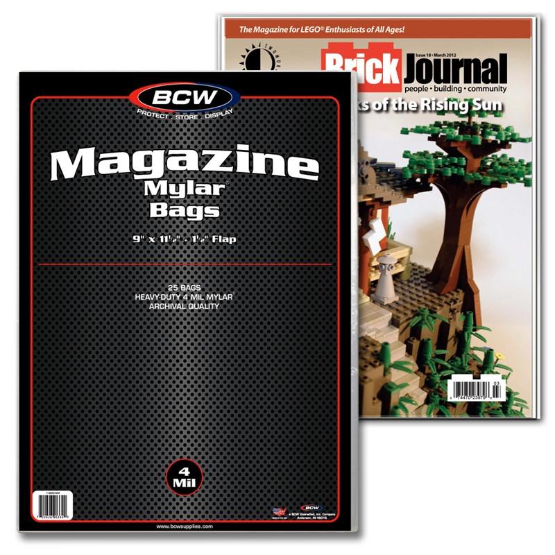 BCW Magazine Mylar - 4 MIL PACK