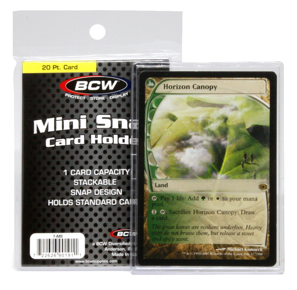 BCW Mini Snap Card Holder EACH