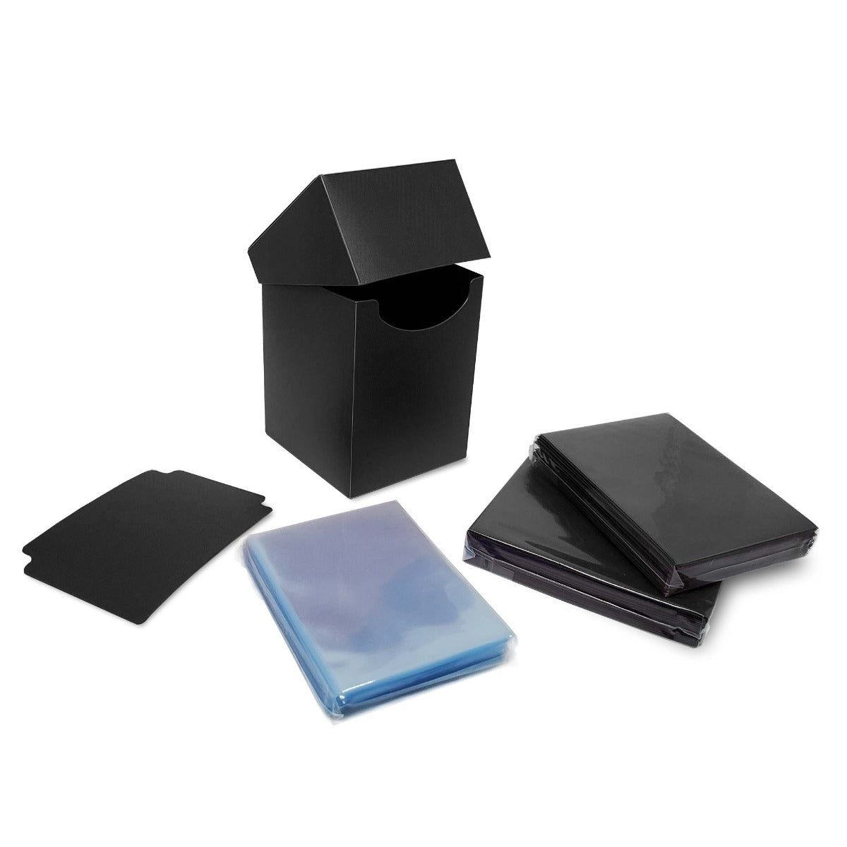 BCW Combo Pack - Inner Sleeves and Elite2 Deck Guards-Black EACH