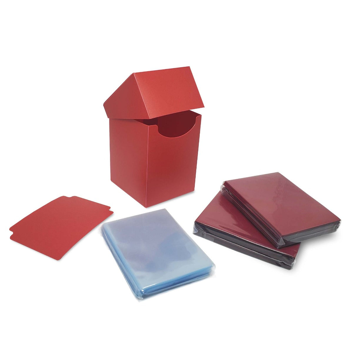 BCW Combo Pack - Inner Sleeves and Elite2 Deck Guards-Red EACH