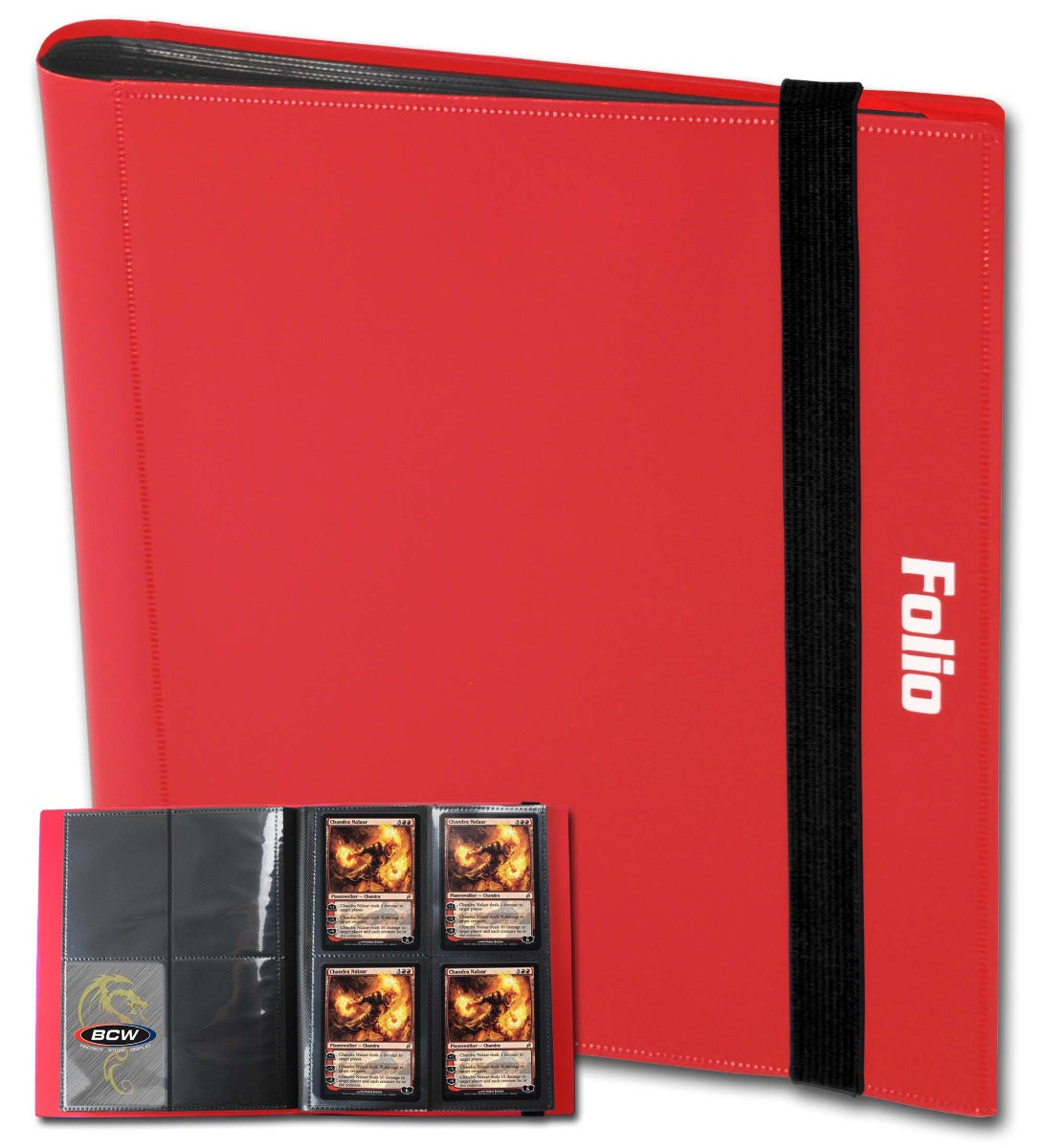 BCW Folio 4-Pocket Album - Red EACH