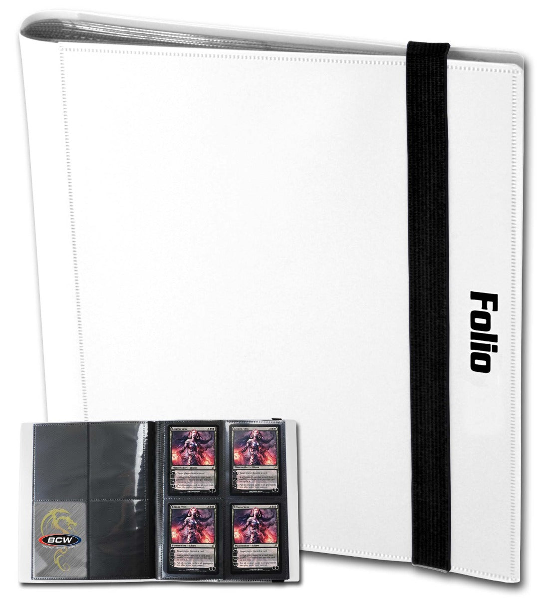 BCW Folio 4-Pocket Album - White EACH