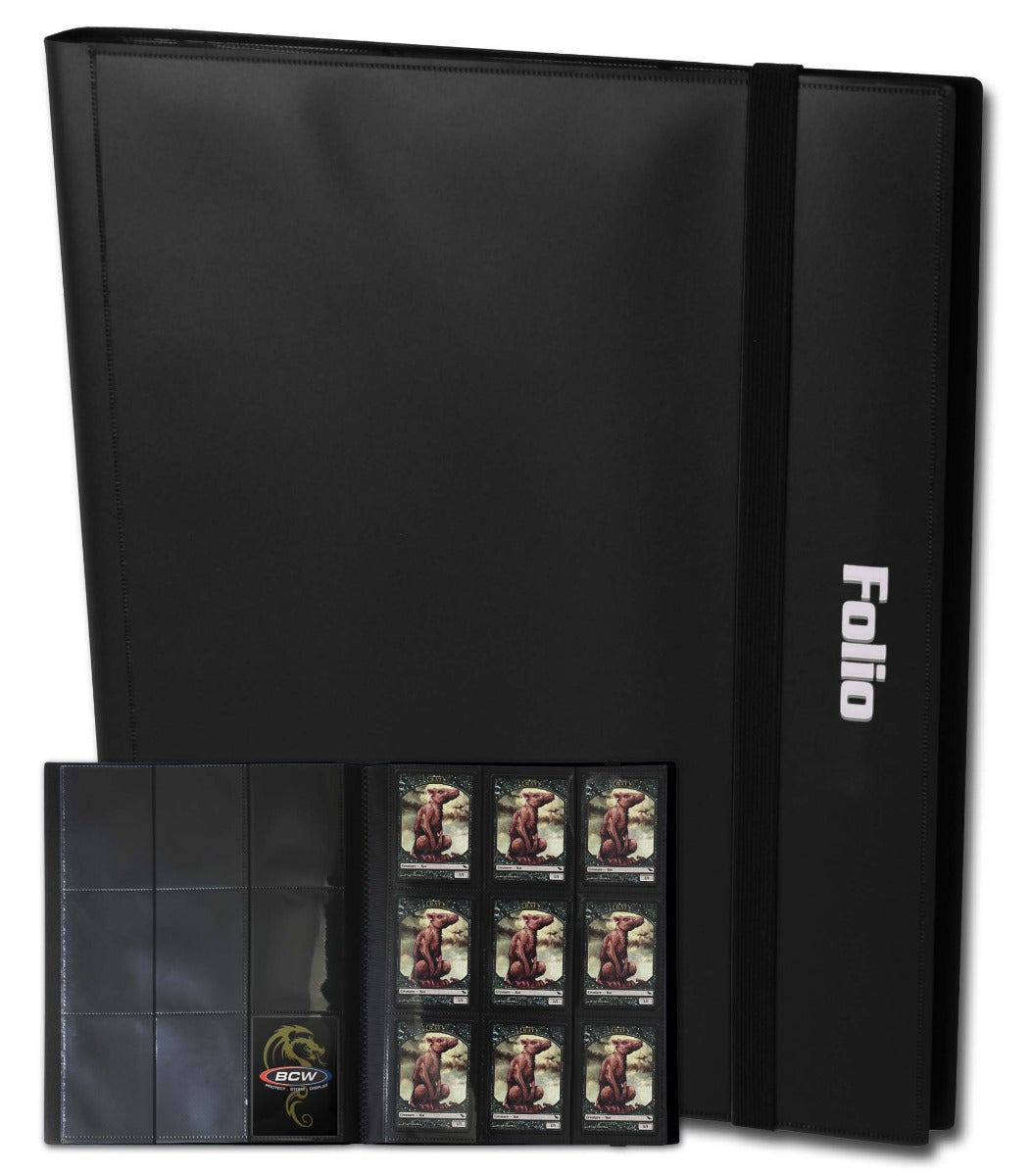 BCW Folio 9-Pocket Album - Black EACH