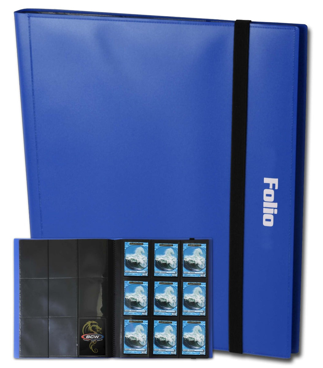 BCW Folio 9-Pocket Album - Blue EACH