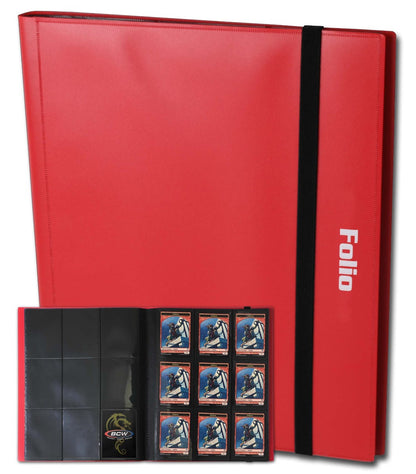 BCW Folio 9-Pocket Album - Red EACH