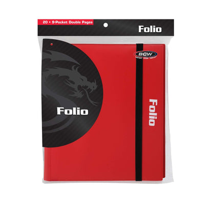 BCW Folio 9-Pocket Album - Red EACH