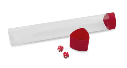 BCW Playmat Tube with Dice Cap - Red EACH