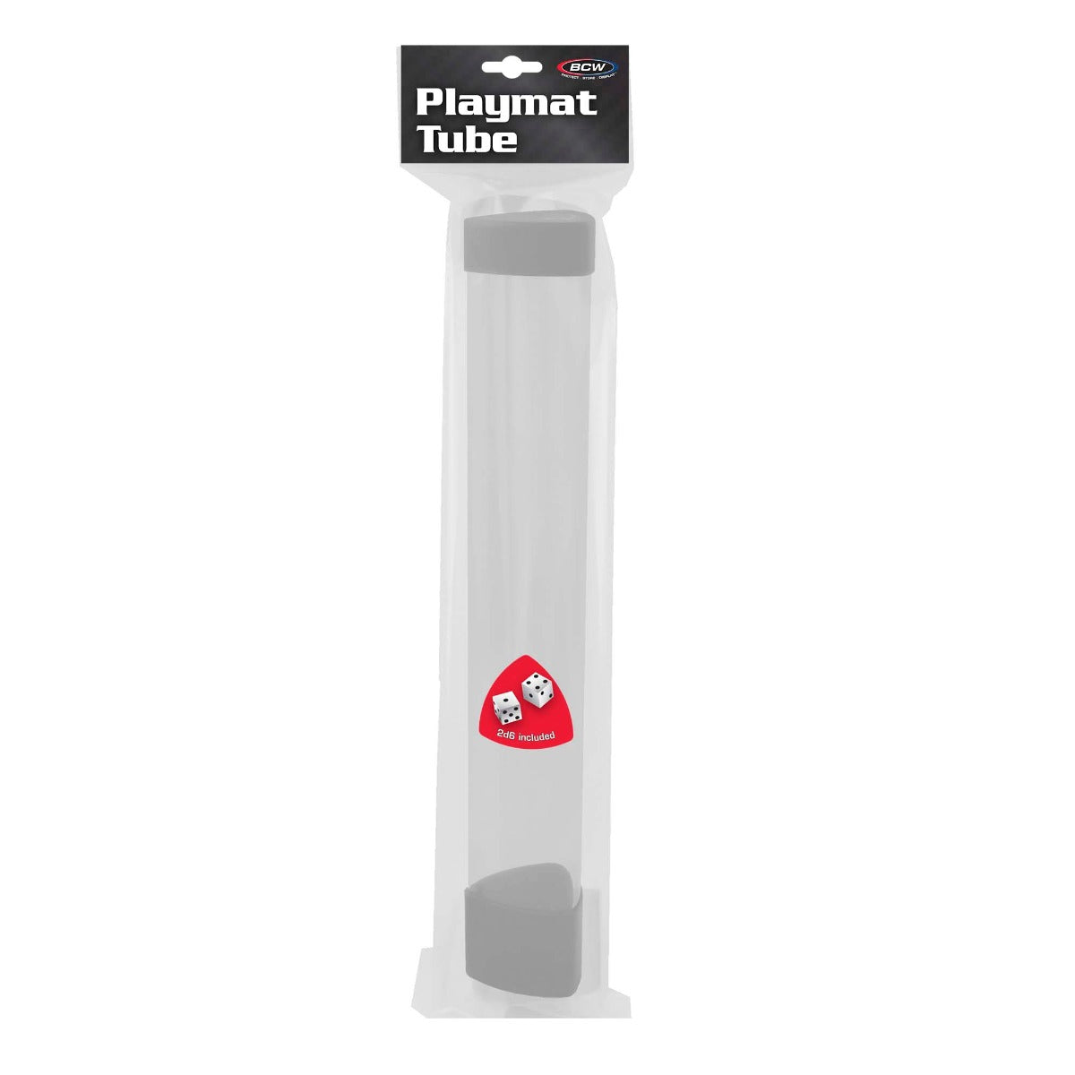 BCW Playmat Tube with Dice Cap - White EACH