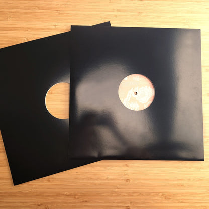 BCW 12 Inch Record Paper Jacket - With Hole - Black PACK