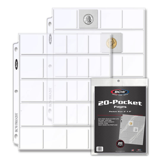 BCW Pro 20-Pocket Page (20 CT. Pack) PACK