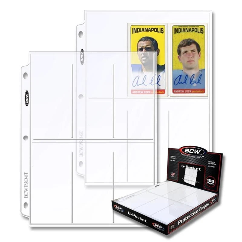 BCW Pro 6-Pocket Page (100 CT. Box)