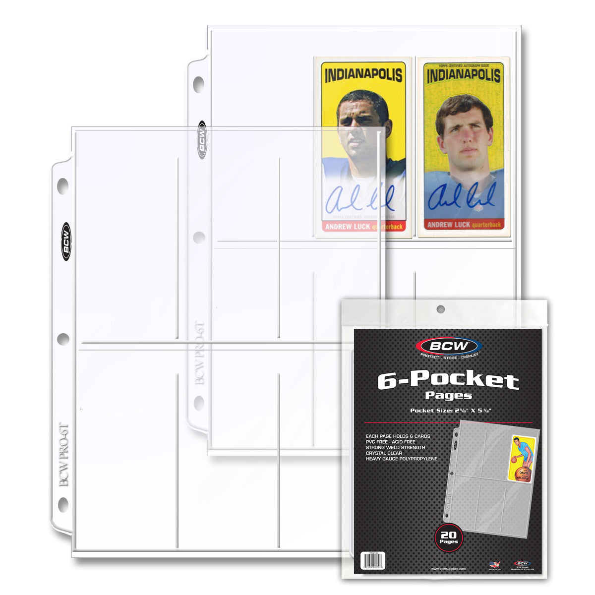 BCW Pro 6-Pocket Page (20 CT. Pack) PACK