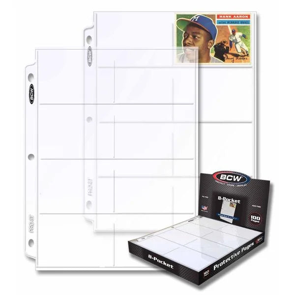 BCW Pro 8-Pocket Page (100 CT. Box)