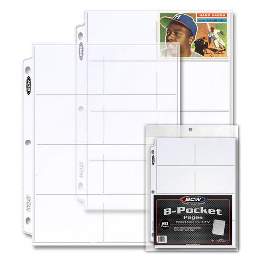 BCW Pro 8-Pocket Page (20 CT. Pack) PACK