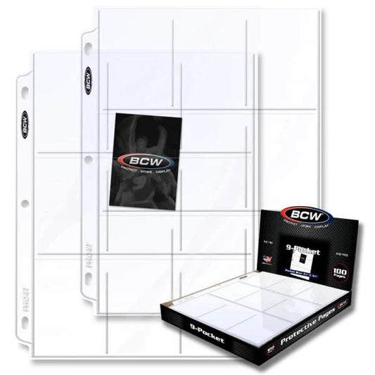 BCW Pro 9-Pocket Page (100 CT. Box)