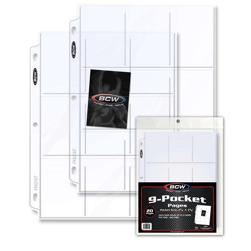 BCW Pro 9-Pocket Page (20 CT. Pack) PACK