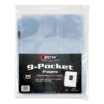 BCW Pro 9-Pocket Page (20 CT. Pack) PACK