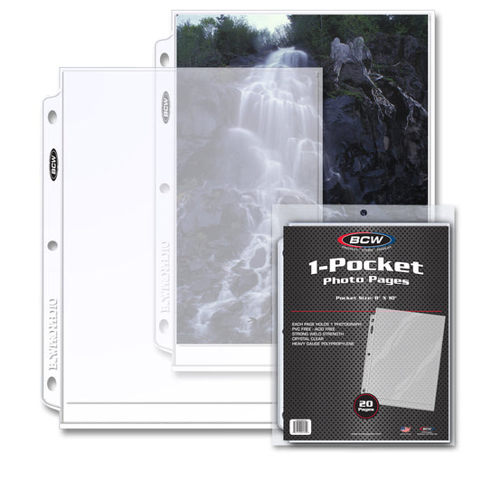 BCW Pro 8x10 Photo Page (20 CT. Pack) PACK