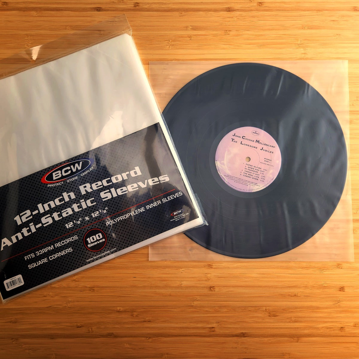 BCW 12 Inch Record Inner Sleeve - Anti-static PACK