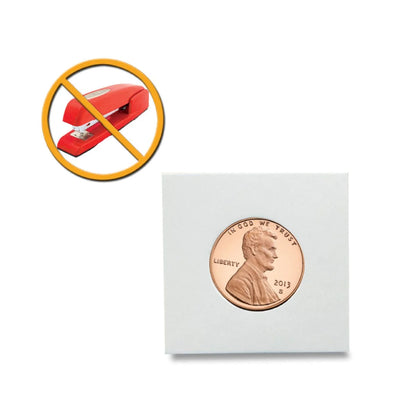 BCW Peel-N-Seal Coin Flips 2x2 - Adhesive - Penny