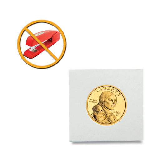 BCW Peel-N-Seal Coin Flips 2x2 - Adhesive - Small Dollar