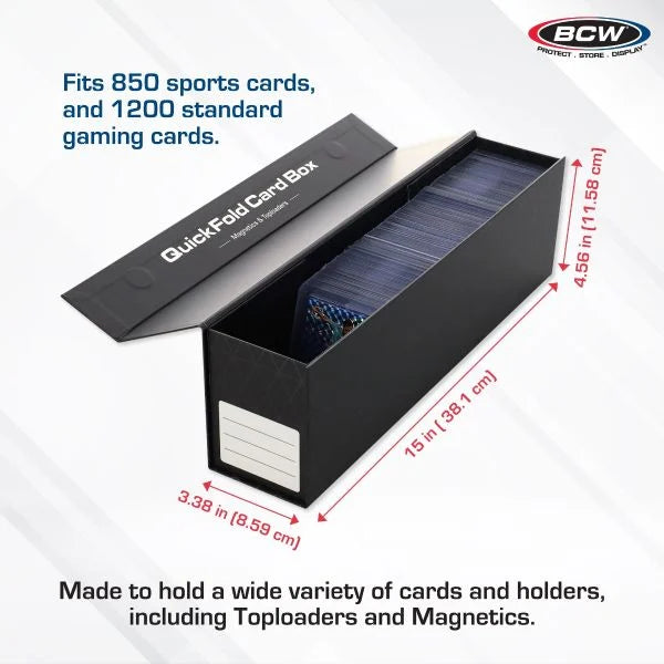 BCW 3 Pack QuickFold Card Boxes - Magnetics & Toploaders