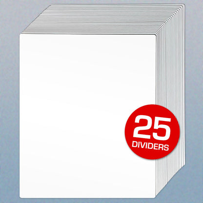 BCW 12-Inch Record Divider - Tall - White PACK