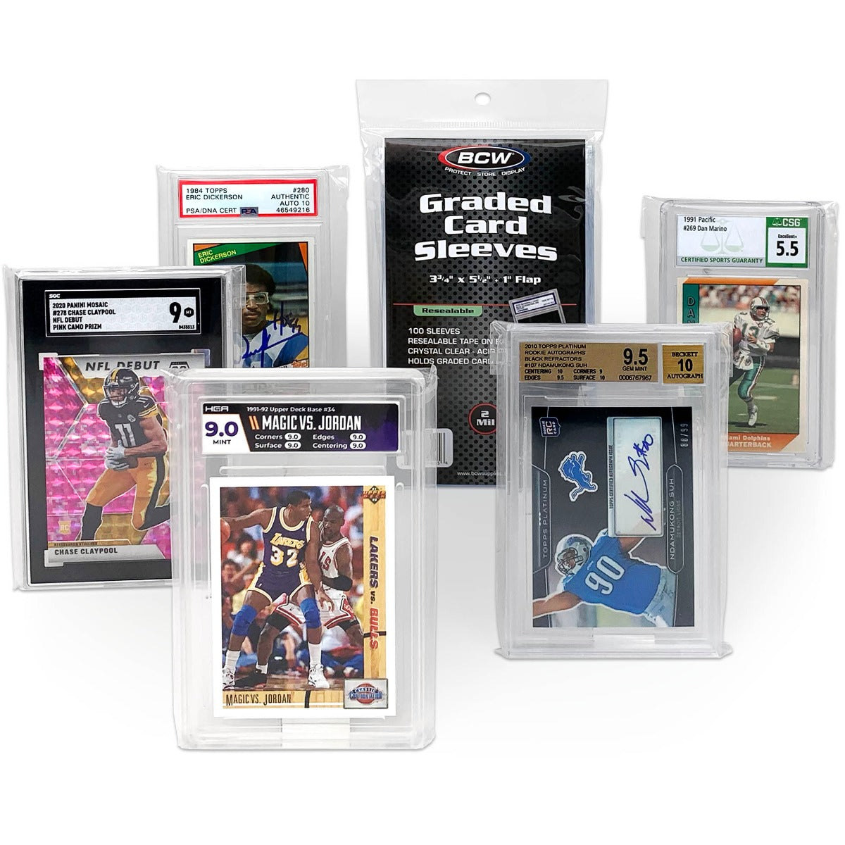 BCW Resealable Graded Card Sleeves PACK