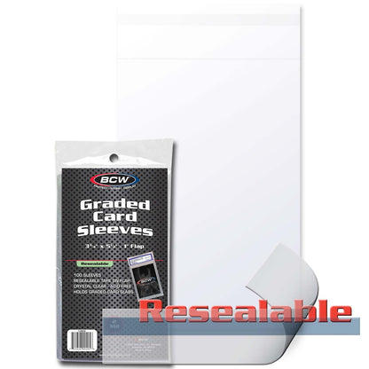 BCW Resealable Graded Card Sleeves PACK