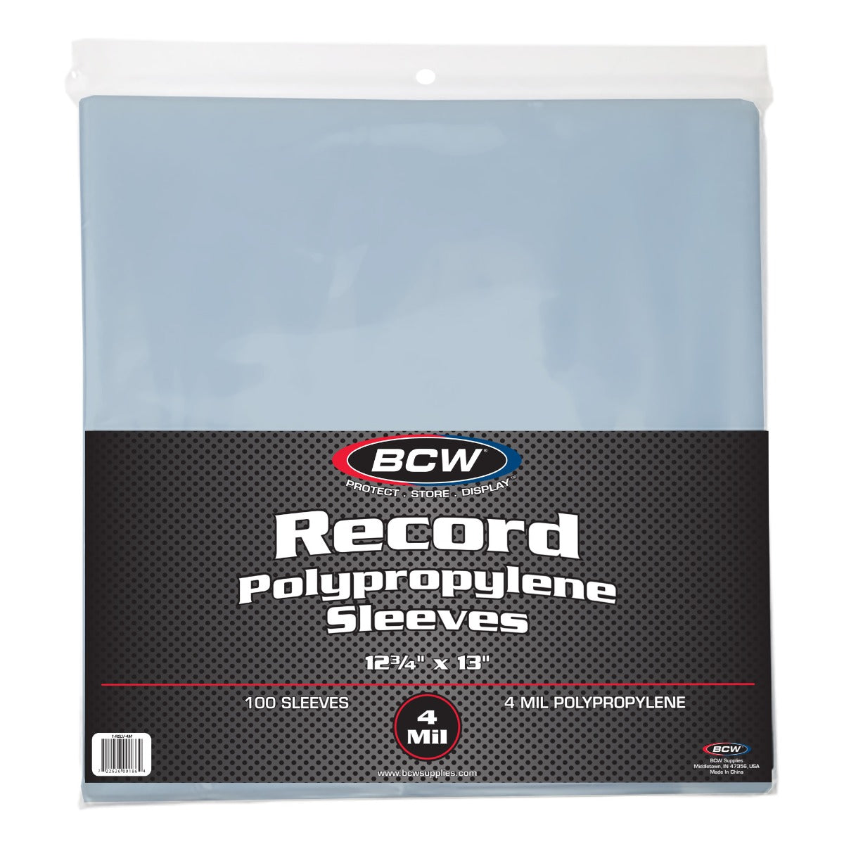 BCW 12-Inch Record Sleeves - 4 MIL PACK