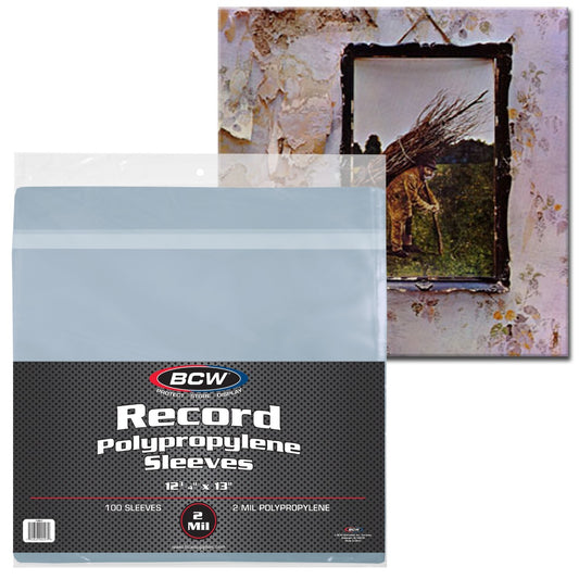BCW 12 Inch Record Sleeves - Polypropylene PACK