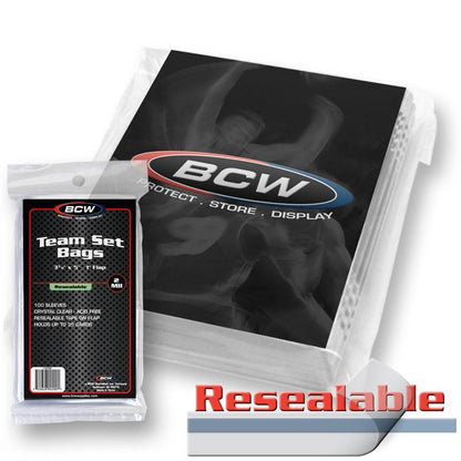 BCW Resealable Team Set Bags PACK