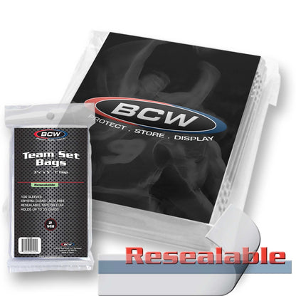 BCW Resealable Team Set Bags PACK