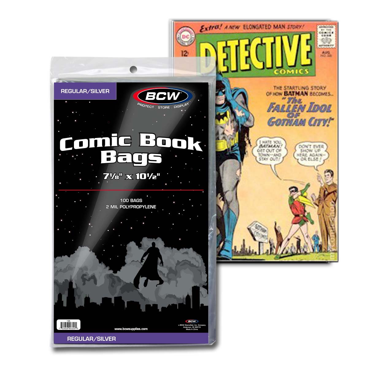 BCW Silver/Regular Comic Bags PACK