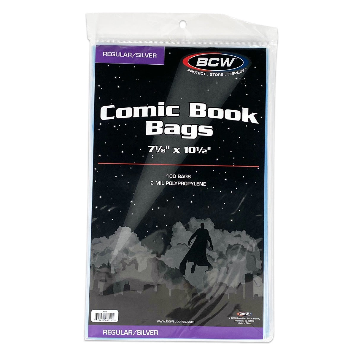 BCW Silver/Regular Comic Bags PACK