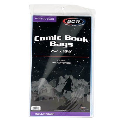 BCW Silver/Regular Comic Bags PACK