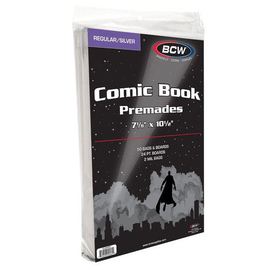 BCW Premade Silver Comic Bag and Board
