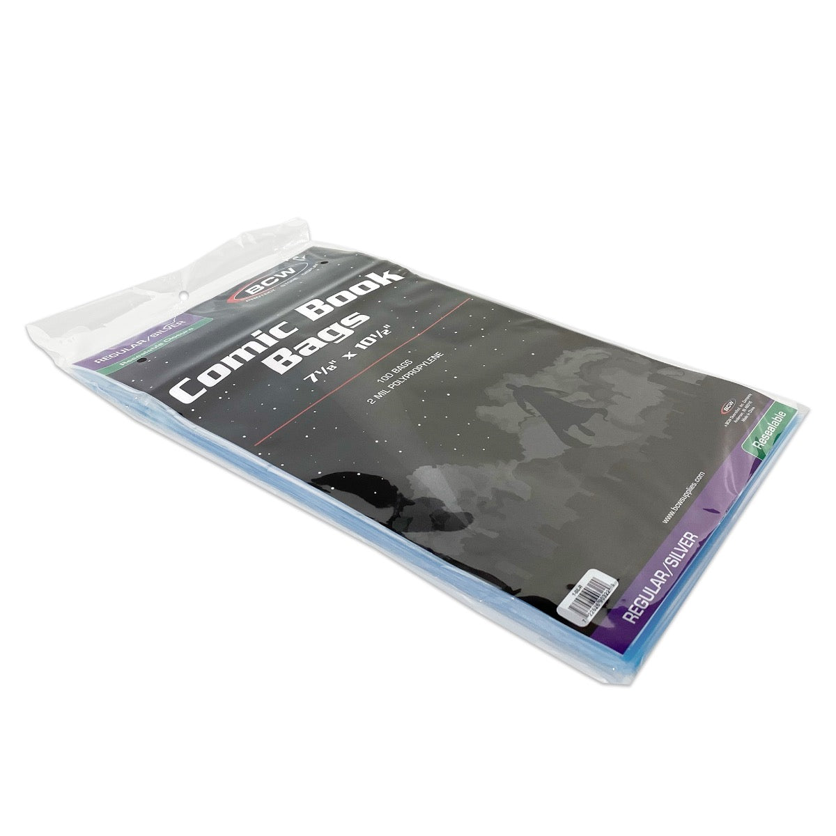 BCW Resealable Silver/Regular Comic Bags PACK