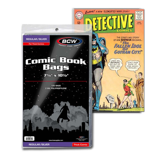 BCW Silver/Regular Comic Bags - Thick PACK